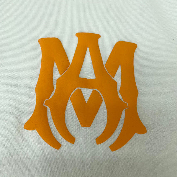 Close-up of Amiri t-shirt craftsmanship