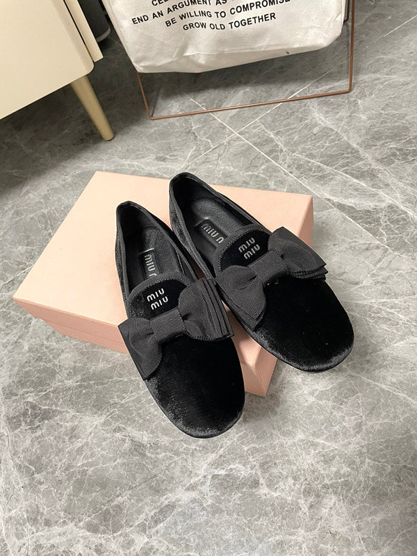 Close-up of Miu Miu shoes craftsmanship