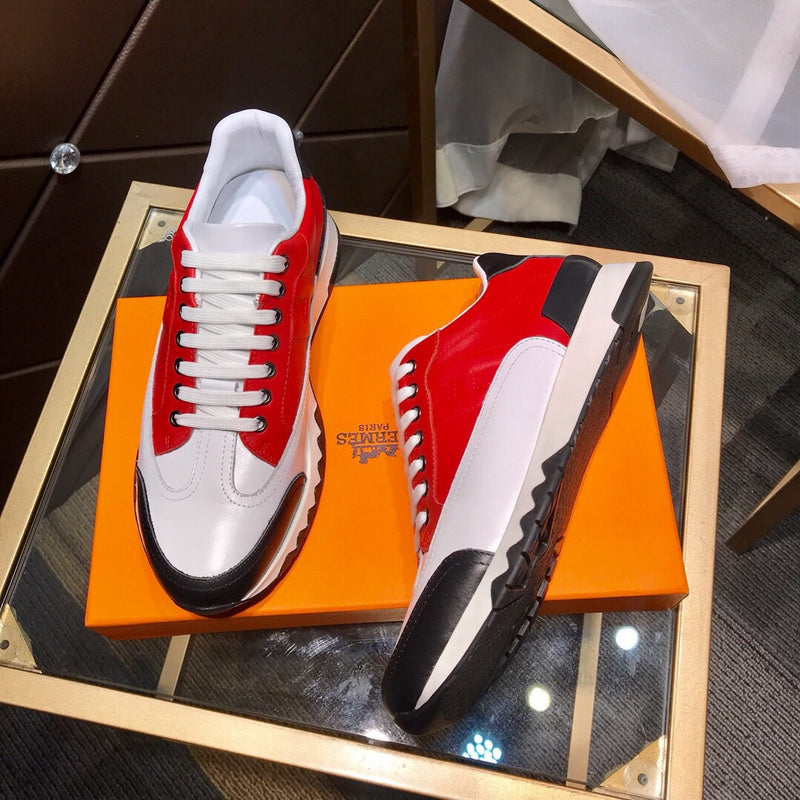 Hermès Red Slip-On Sneakers - Front View