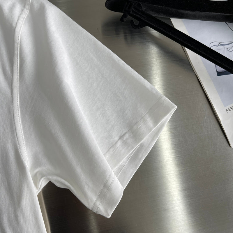 Burberry luxury t-shirt detail shot