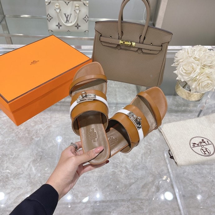 Hermès Chocolate Brown Knee-High Boots - Lifestyle Styling Shot