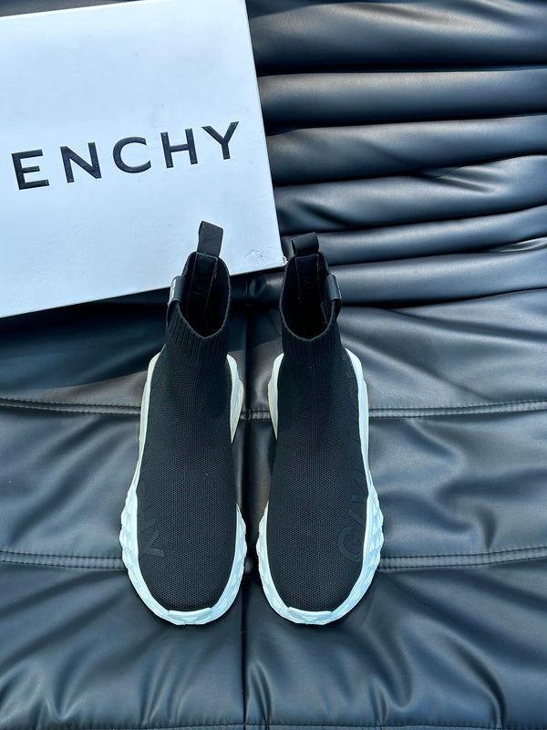 Givenchy White Loafer Flats - Angled View