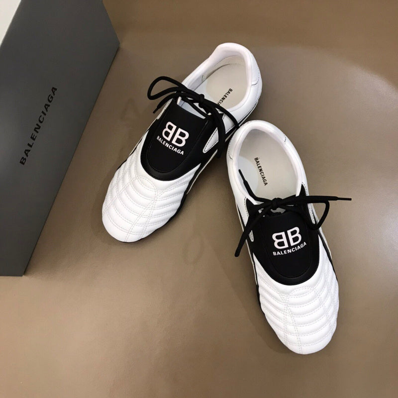 Balenciaga Tan Slip-On Sneakers - Detail Shot of Craftsmanship