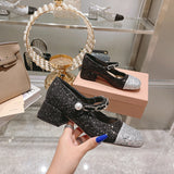 Miu Miu luxury shoes detail shot