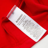 Burberry luxury t-shirt detail shot