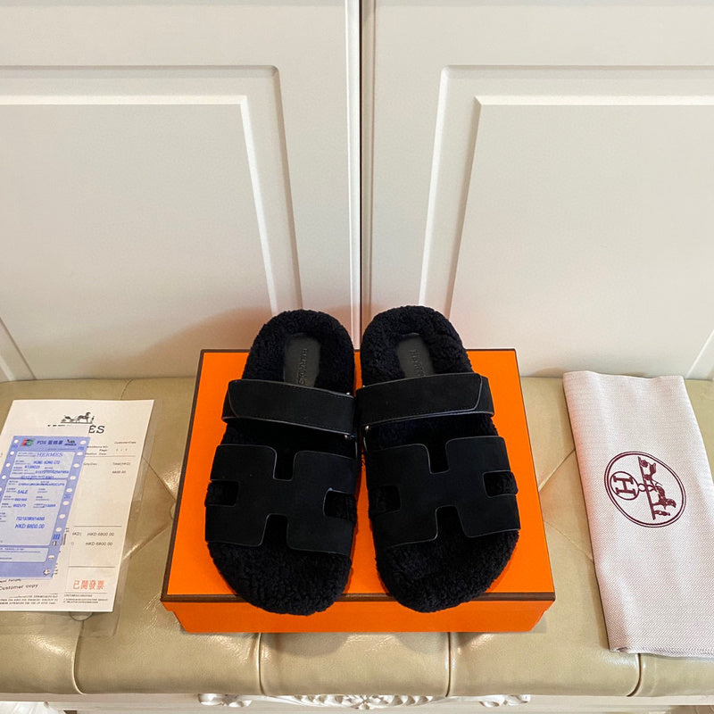 Hermes sandals Style 088 - front view, refined designer finish