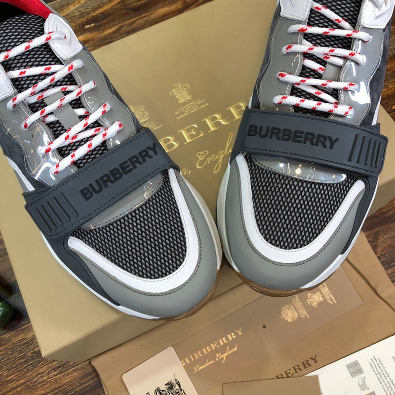 Burberry Burgundy Loafer Flats - Back View