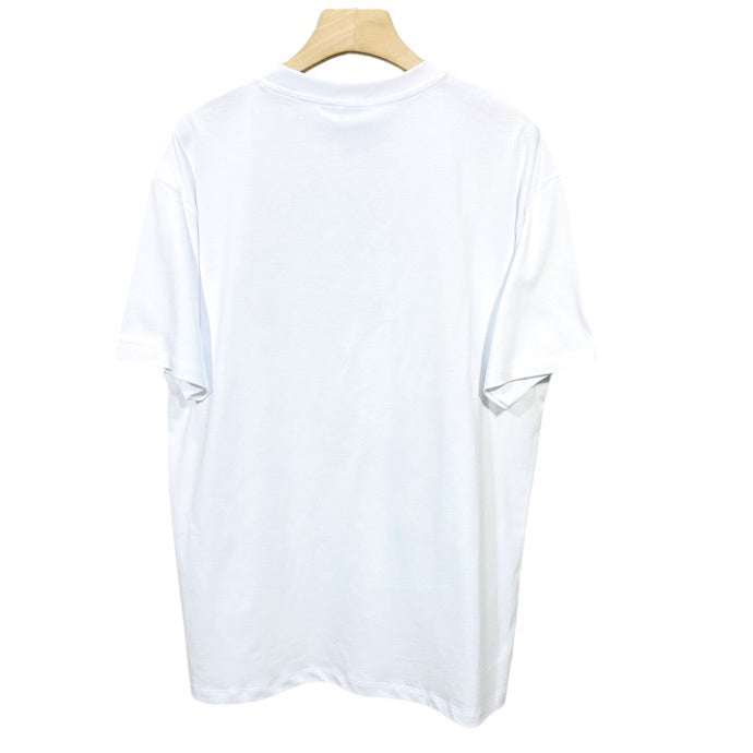 Close-up of Burberry t-shirt craftsmanship