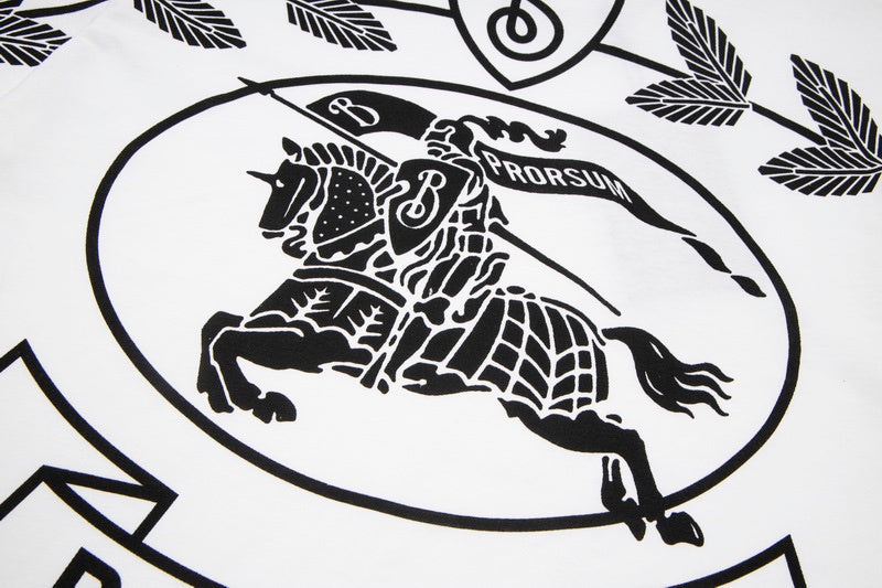 Burberry luxury t-shirt detail shot