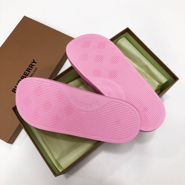 Burberry Camel Loafer Flats - Side Profile View