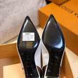Close-up of Louis Vuitton shoes craftsmanship