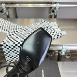 Close-up of Saint Laurent shoes craftsmanship