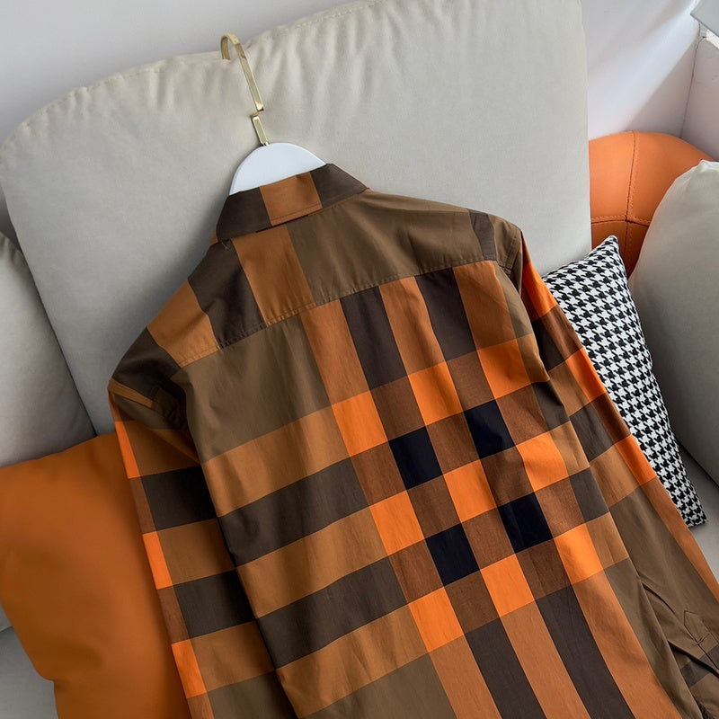 Close-up of Burberry designer clothing craftsmanship