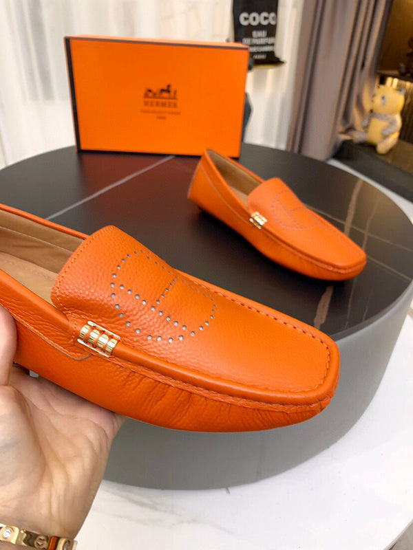 Hermès Nude Block Heel Pumps - Lifestyle Styling Shot