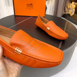 Hermès Nude Block Heel Pumps - Lifestyle Styling Shot