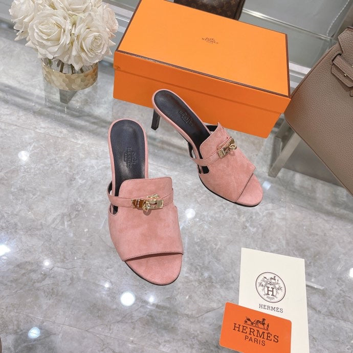 Hermes shoes Style 359 - front view, refined designer finish