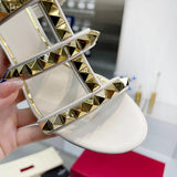 Close-up of Valentino Garavani shoes craftsmanship