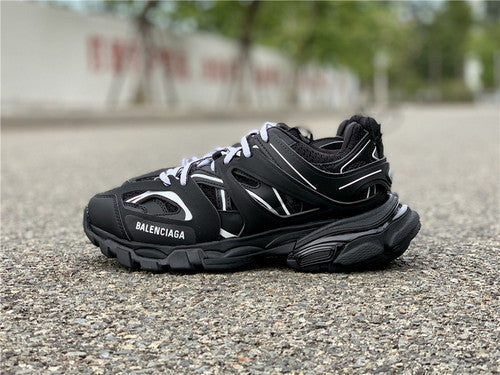 Balenciaga shoes Style 395 - front view, statement logo accent