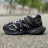 Balenciaga Chocolate Brown Low-Top Sneakers - Front View
