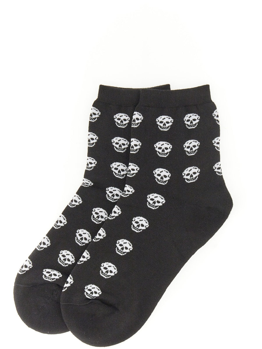Alexander McQueen Shorts? Alexander Mcqueen Women Short Skull Sock Everyday Lightweight Designer Shorts