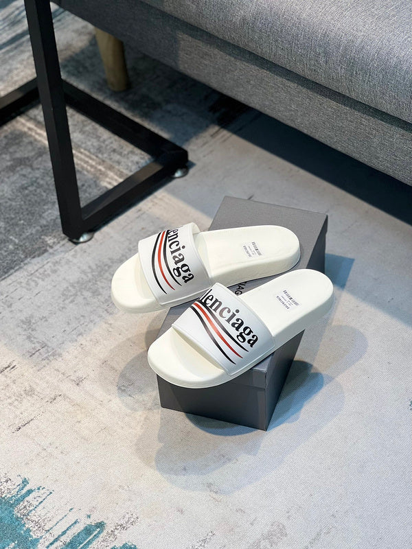 Balenciaga Burgundy Platform Sandals - Sole Detail View