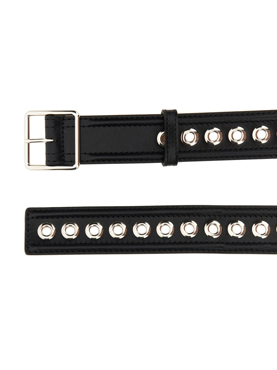 Alexander McQueen premium belts detail and craftsmanship close-up