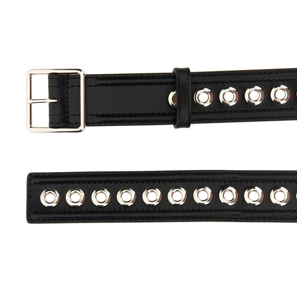 Alexander McQueen premium belts detail and craftsmanship close-up