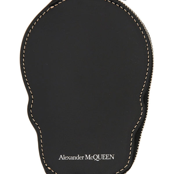 Alexander McQueen Wallets? Alexander Mcqueen Men Skull Card Holder Elegant Everyday Leather Wallet