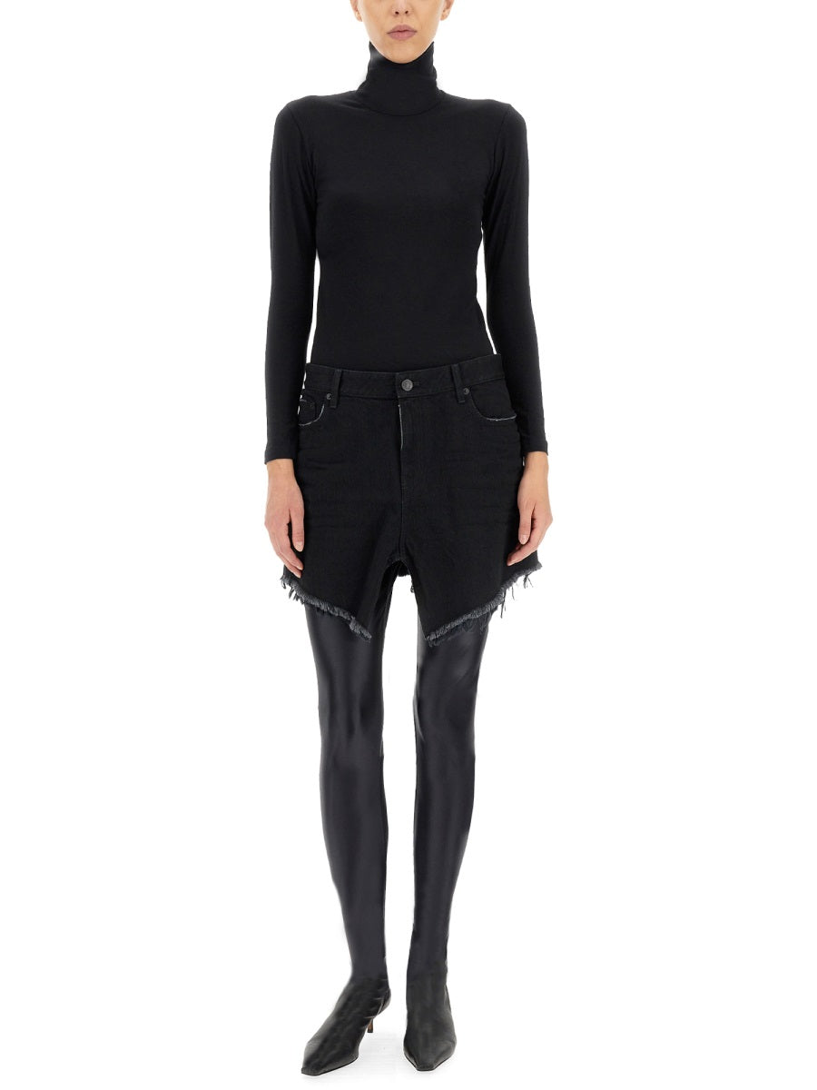 Balenciaga Skirts- BALENCIAGA Chic Women's Mini Skirt with Belt Loops Elegant Designer Casual Skirt