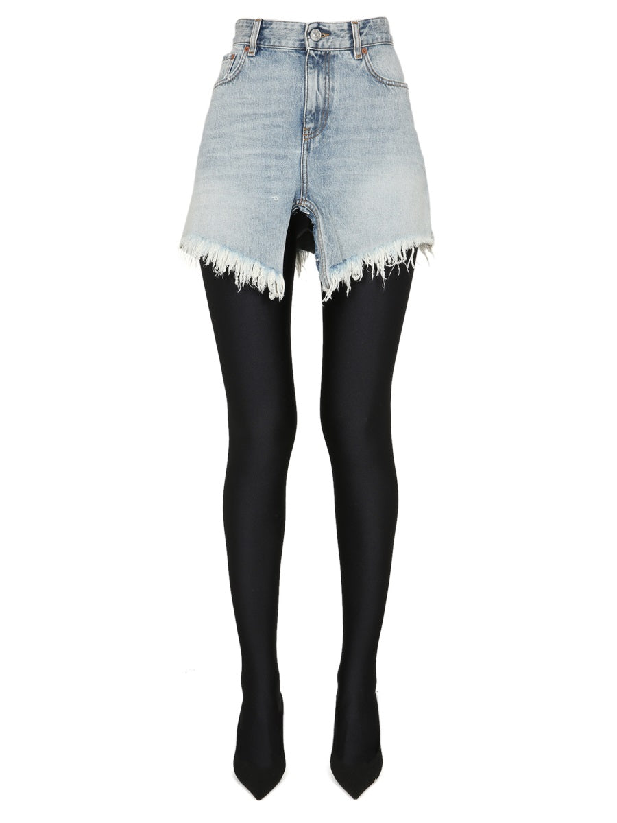 Balenciaga Skirts- BALENCIAGA Chic Women's Mini Skirt with Belt Loops Elegant Designer Casual Skirt
