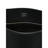 Close-up of Balenciaga cross body bags hardware and fine stitching