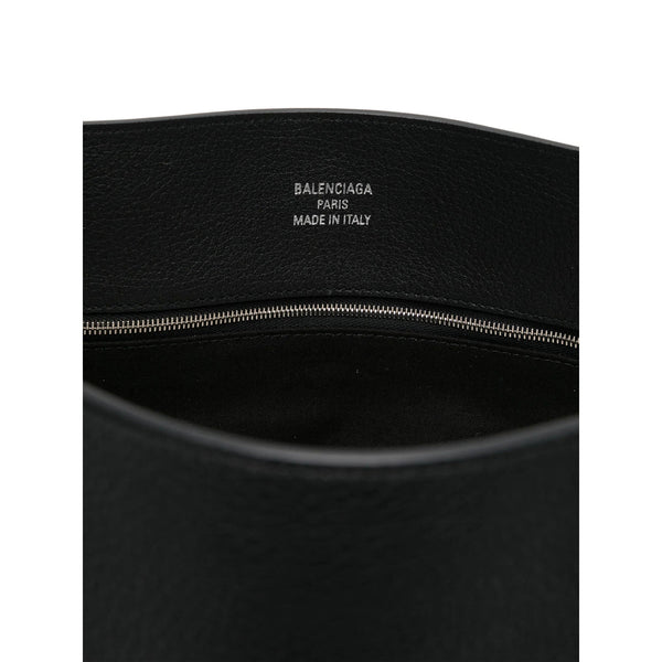 Close-up of Balenciaga cross body bags hardware and fine stitching
