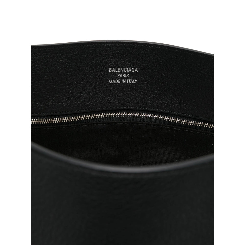 Balenciaga Bags- Balenciaga Black Shoulder Bags Men Luxury Designer Leather Handbag
