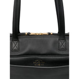 Close-up of Balenciaga totes hardware and fine stitching