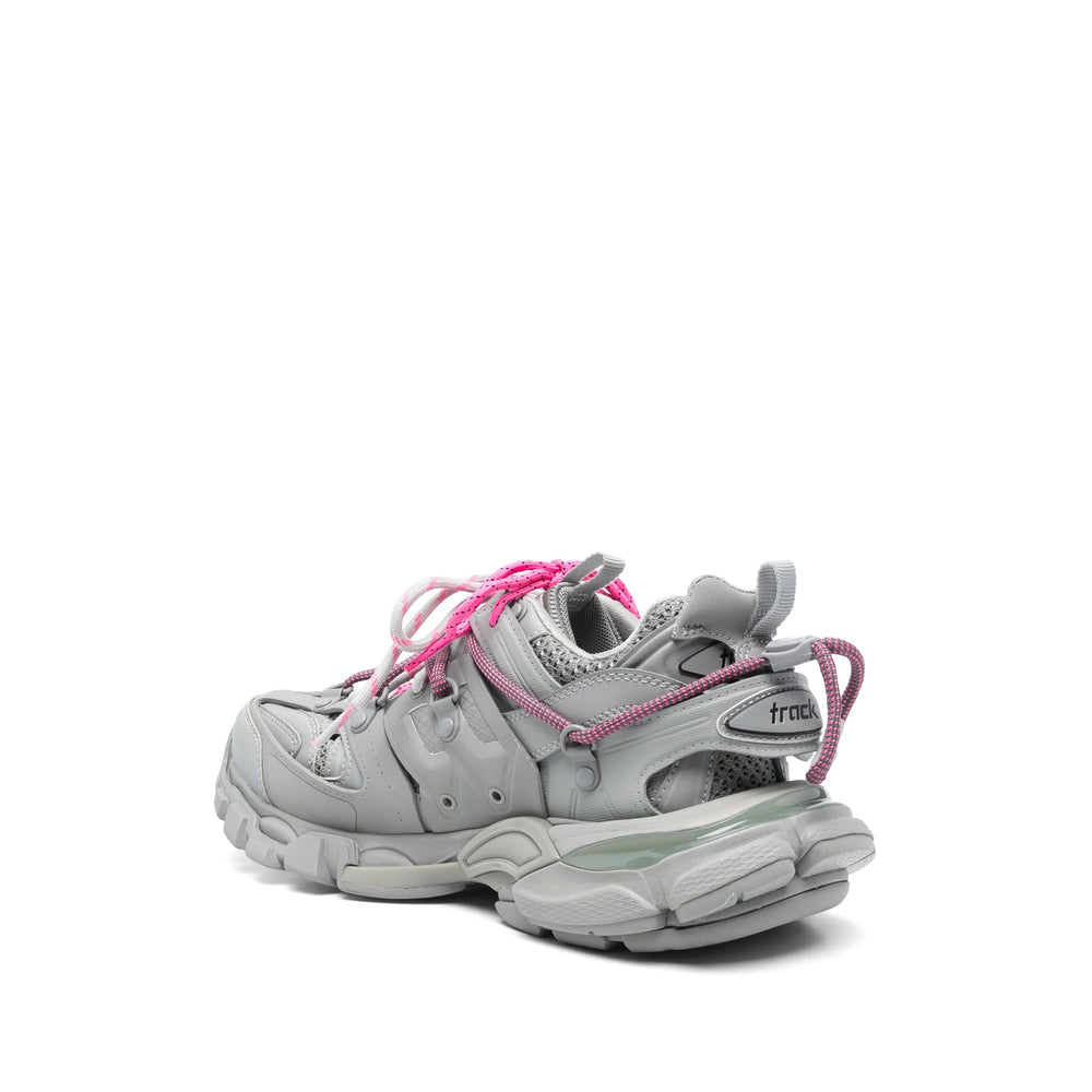 Close-up of Balenciaga athletic hardware and fine stitching