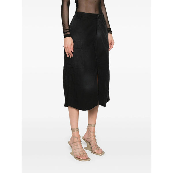 Close-up of Balenciaga skirts hardware and fine stitching