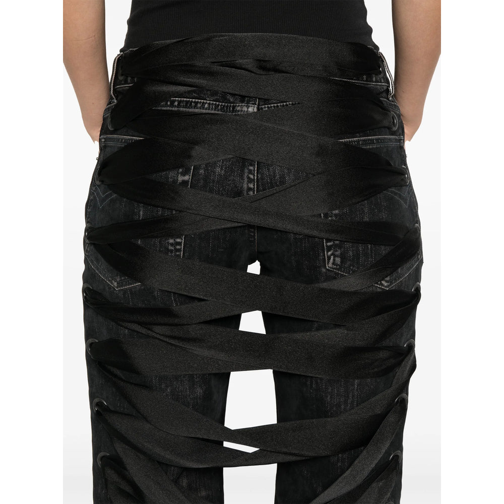 Balenciaga Jeans? Balenciaga Black Denim - Straight-Leg Jeans Women Premium Designer Denim Jeans