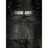 Close-up of Balenciaga skirts hardware and fine stitching