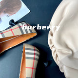 Burberry Nude Slip-On Sneakers - Toe Detail View