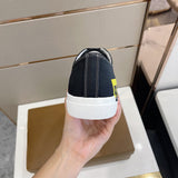 Burberry White Chunky Platform Sneakers - Close-Up Texture View