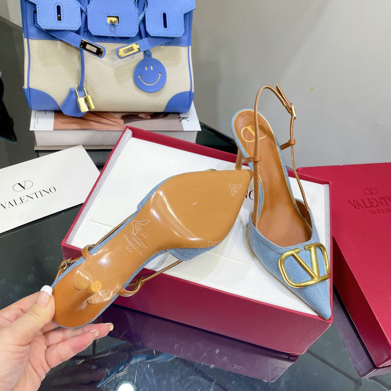 Valentino Garavani luxury shoes detail shot
