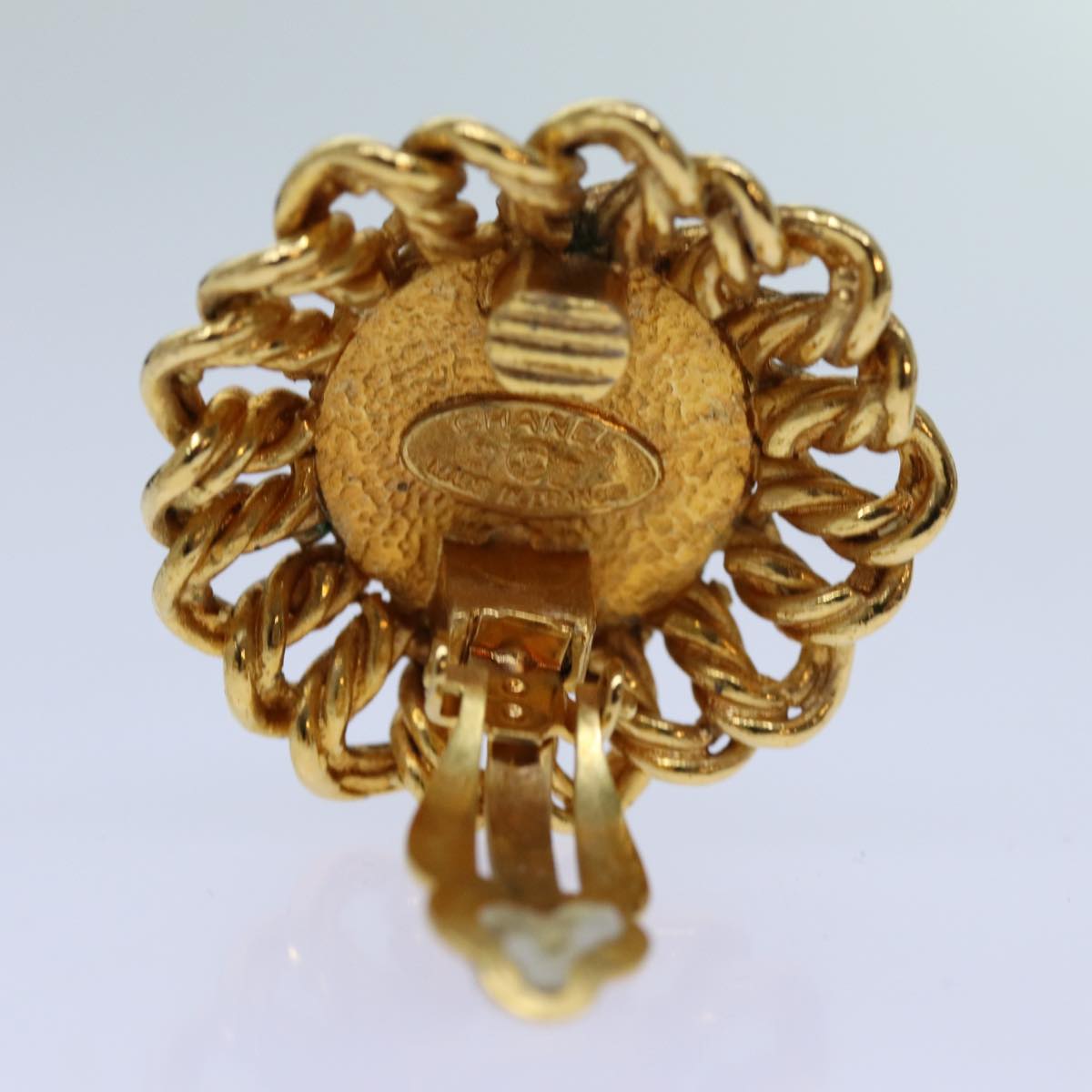 Chanel Jewellery? Chanel COCO Mark Earring metal Gold Auth 70878 Elegant Everyday Fine Jewellery