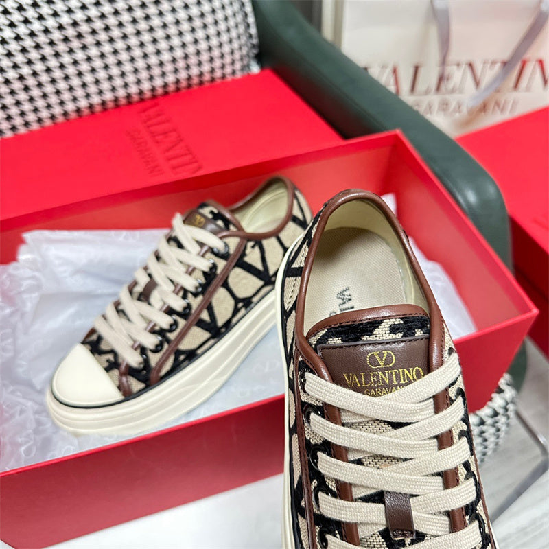 Valentino Garavani designer shoes full view