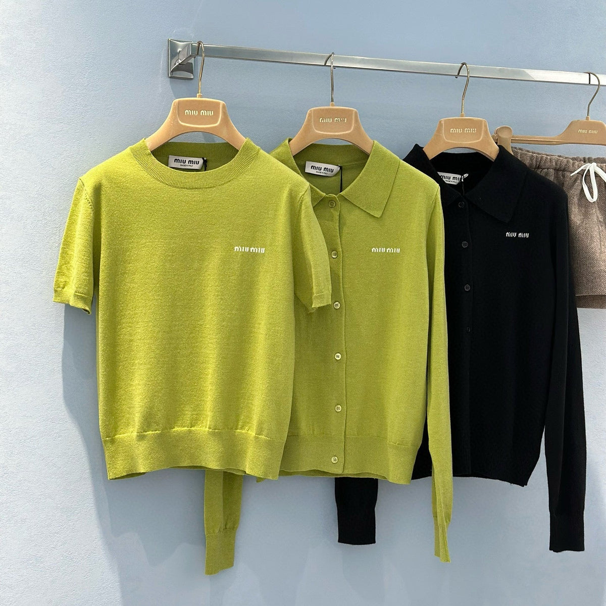 Sweaters- Miu M Cardigan Luxury Designer Knit Sweater