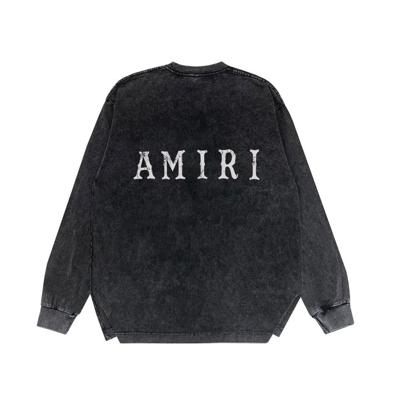 Close-up of Amiri hoodie craftsmanship