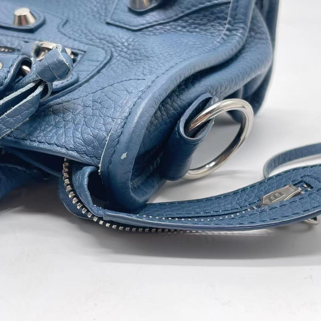 Authentic Balenciaga handbag Blue luxury fashion accessory