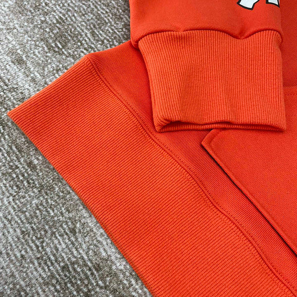 Close-up of Amiri hoodie craftsmanship