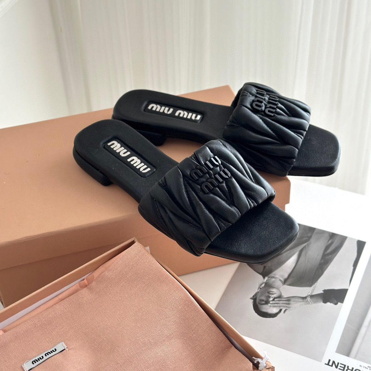 Shoes- Miu M Sandals Premium Designer Casual Shoes