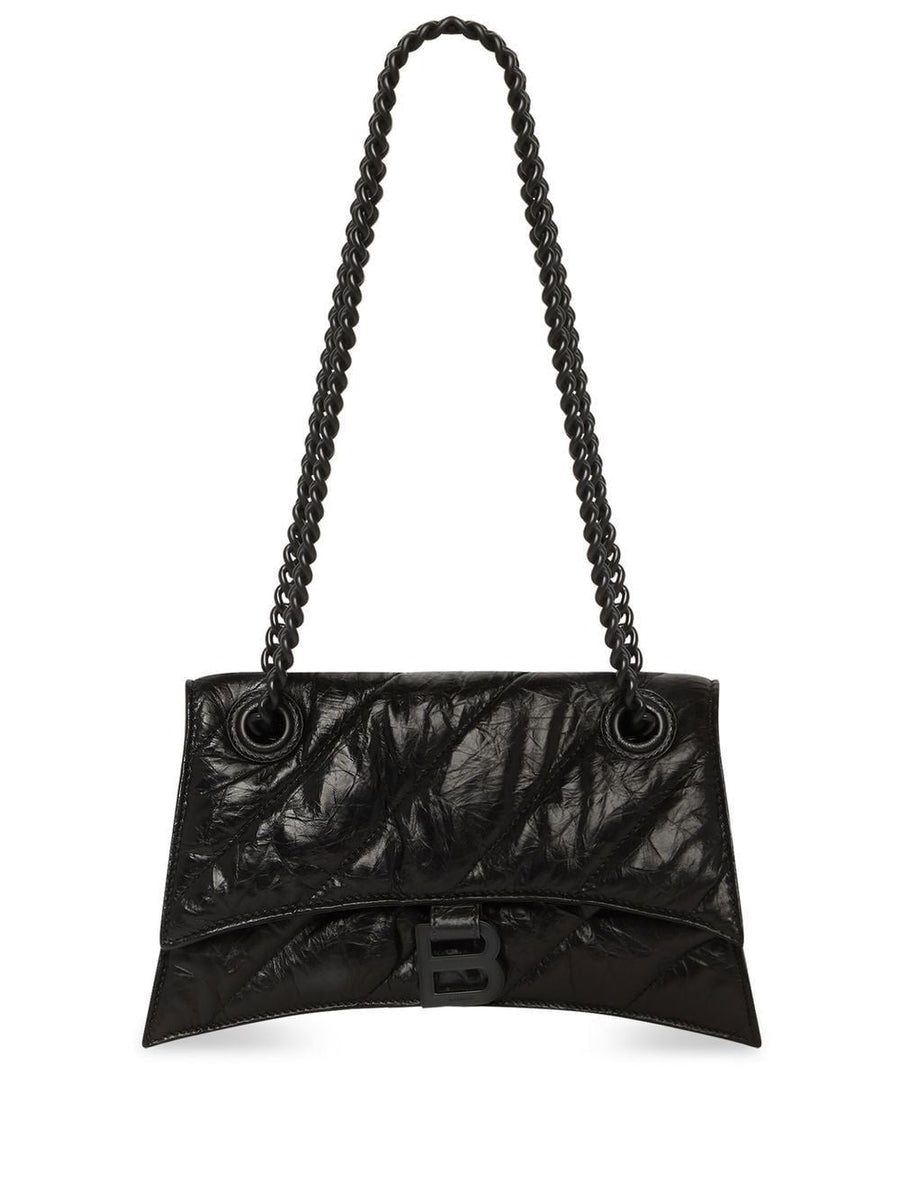 Balenciaga Bags? BALENCIAGA Crushed Leather Chain S Hobo Handbag Premium Designer Shoulder Bag