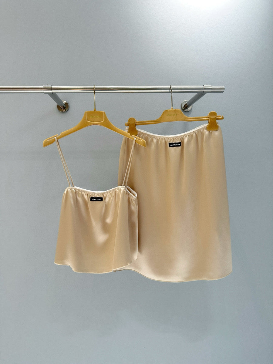 Skirts- Miu M Skirt Elegant Designer Casual Skirt